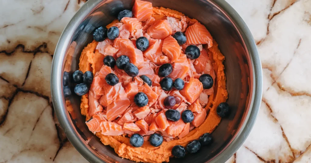 salmon and sweet potato dog food