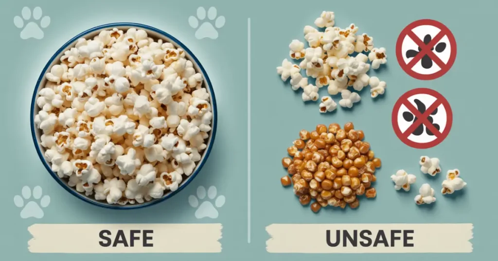 is popcorn good for dogs