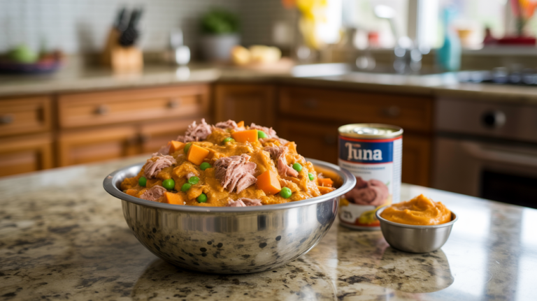 Best Tuna Dog Food Recipe with Pumpkin (Easy DIY)