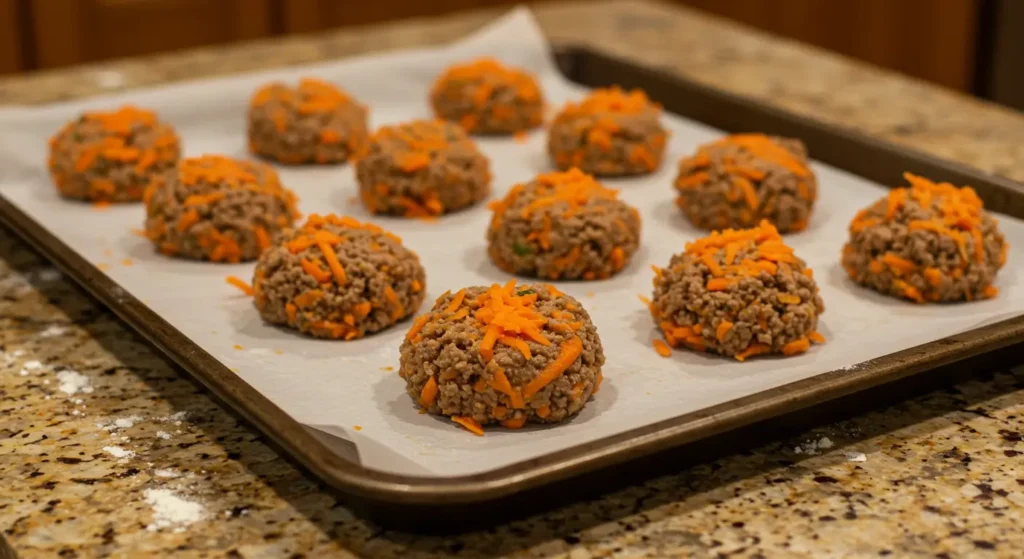 soft beef and carrot dog treats