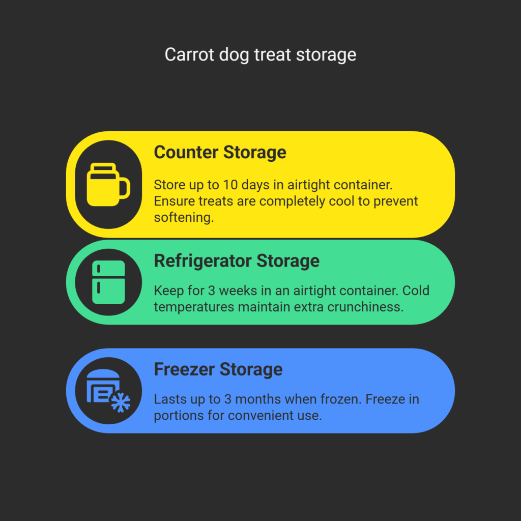 carrot dog treat storage