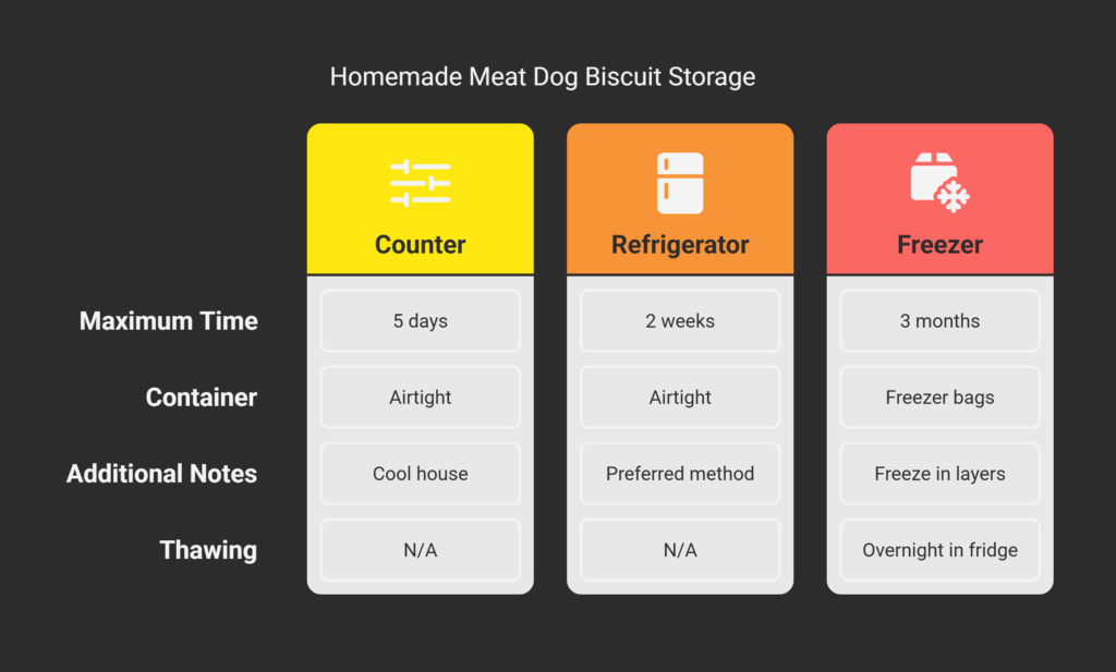 Storing Your Homemade Meat Dog Biscuits