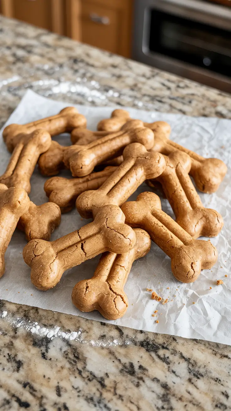 Easy 40-Minute Crunchy Apple Dog Treats with Peanut Butter