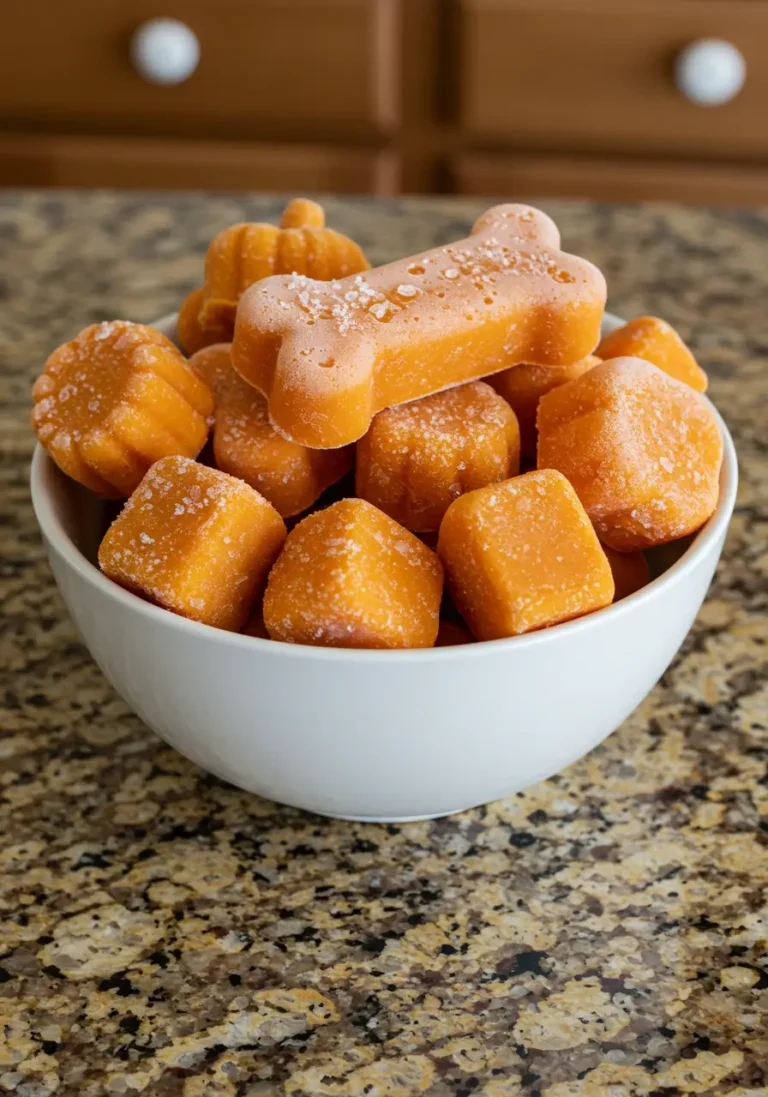 2-Ingredient Frozen Pumpkin Dog Treats (Easy Recipe)