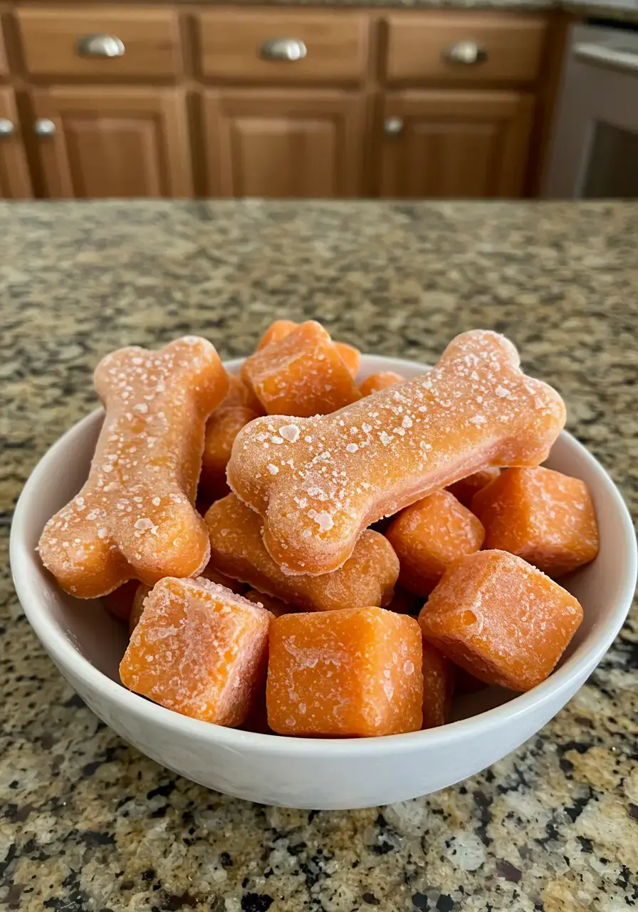 Easy Frozen Apple Dog Treats with Carrot (3 Steps)
