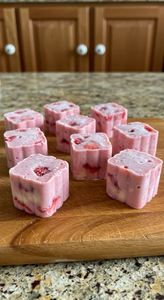 Strawberry Banana Frozen Bites Recipe