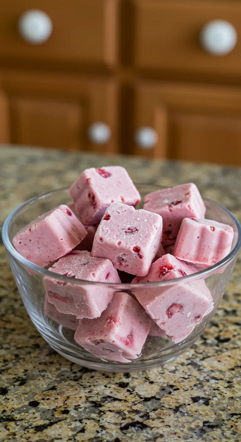 Frozen Strawberry Dog Treats with Banana