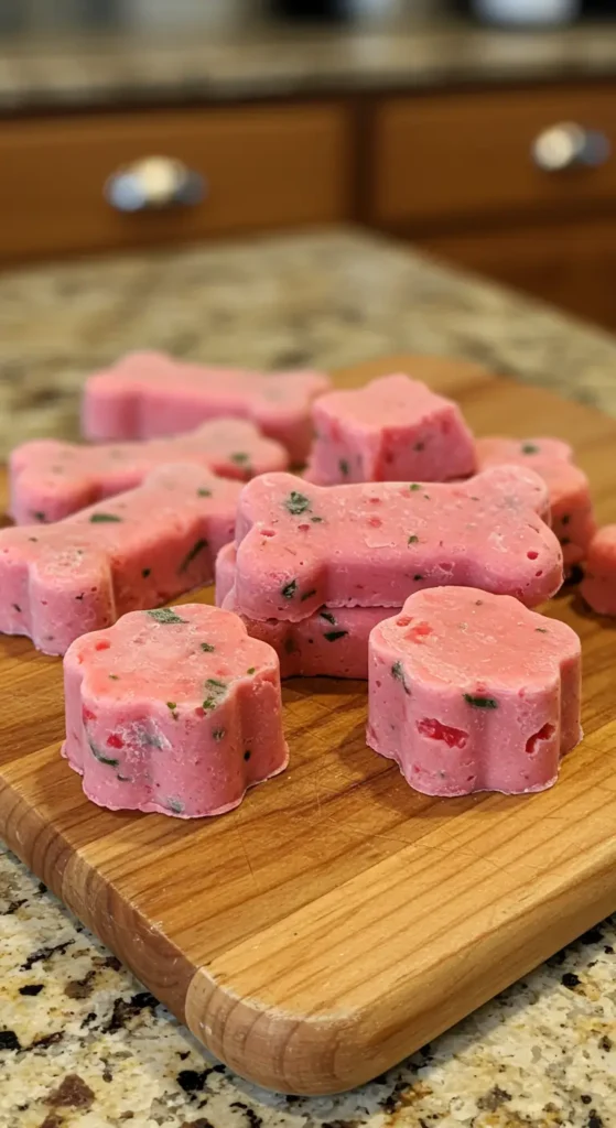 watermelon dog treats Mint Frozen Dog Treats Recipe