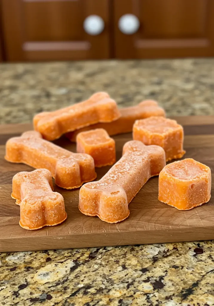 frozen apple dog treats