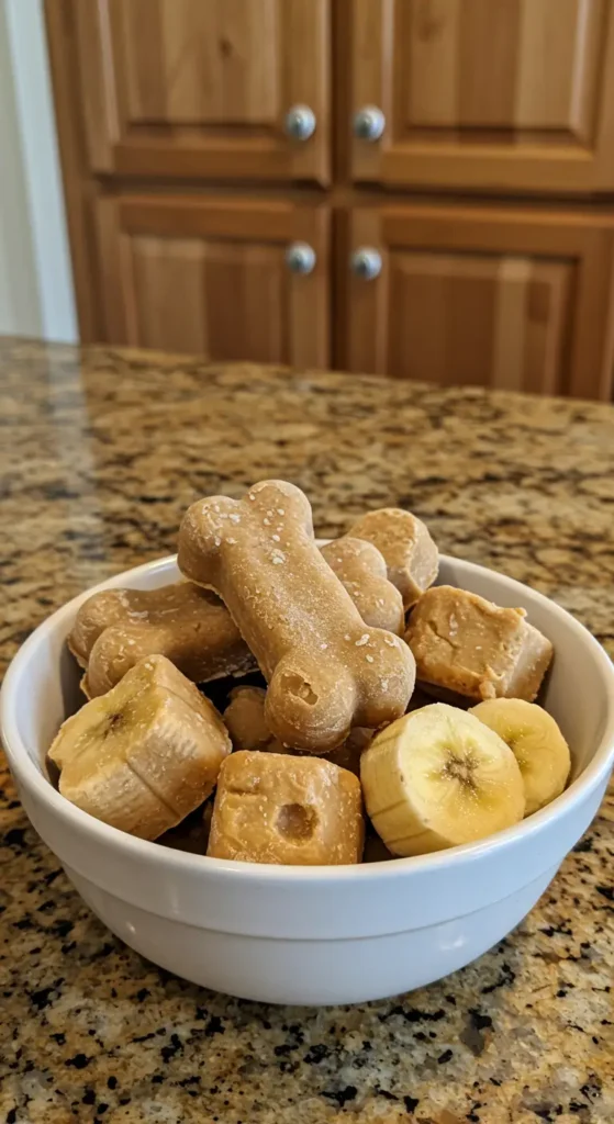 frozen peanut butter dog treats